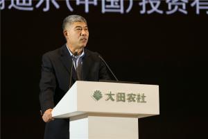 约翰迪尔（中国）投资有限公司总裁刘镜辉从农机企业的角度，介绍了约翰迪尔先进的数字农业技术。