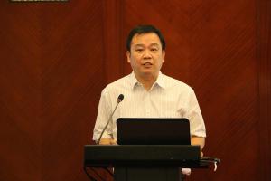 中国农机工业协会执行副会长、秘书长洪暹国发言