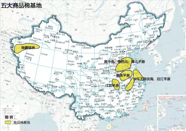 油菜主要分布在长江流域,但近年来出现"南迁北移"的趋势 花生主要分布