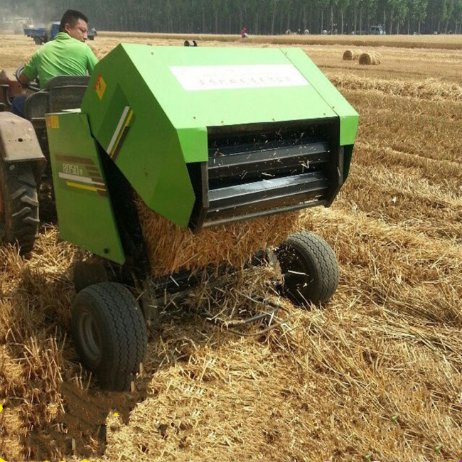 作业效率每小时5-6亩,可尾随于联合收割机后配套使用 康尼麦草打捆机